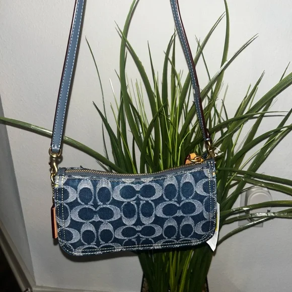 Coach Blue Patterned Crossbody Bag - Picture 2 of 6